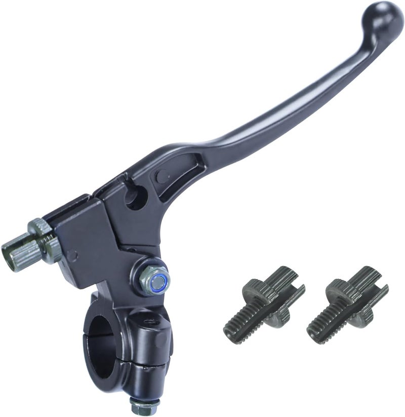 HOOUP 7/8" Left Brake Clutch Handle Lever Perch for SSR110 KX65 YZ80 CRF50 XR50 DR125 KLX110 Coolster Apollo RFZ125 Tao Tao DB17 Chinese Pit Dirt Bike Coleman CT100U CT200U Mini Black - Image 1